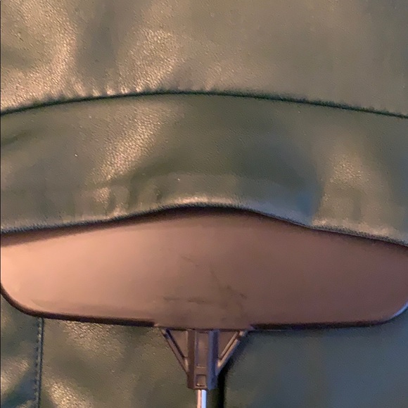 Jewel green faux-leather jacket - Picture 5 of 7